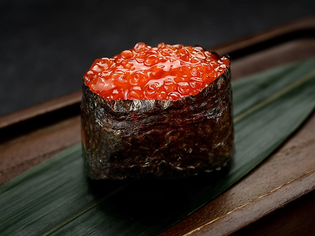 Gunkan with red caviar
