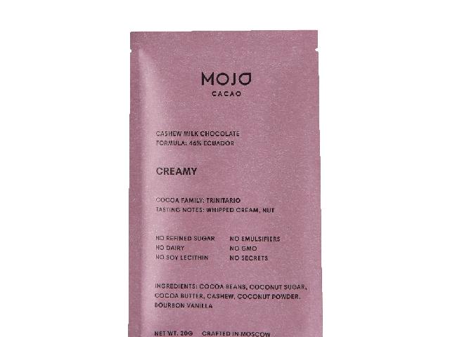 Шоколад молочный Creamy, 46% какао Mojo Cacao
