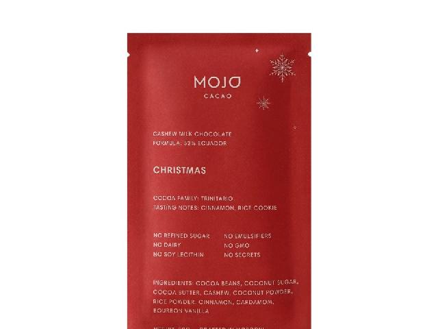 Шоколад кешью Christmas, 52% какао Mojo Cacao