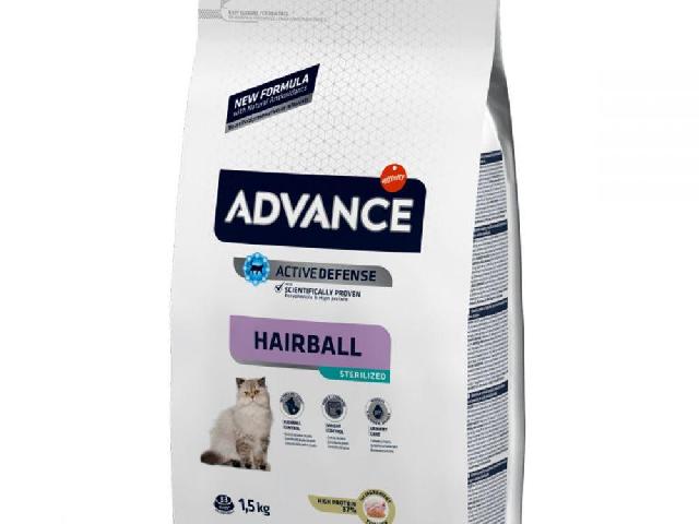 Advance cats sterilised hairball 1,5kg