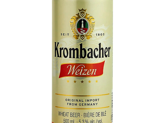 Krombacher Weizen светлое нефильтрованное 5.3% 0.5 л
