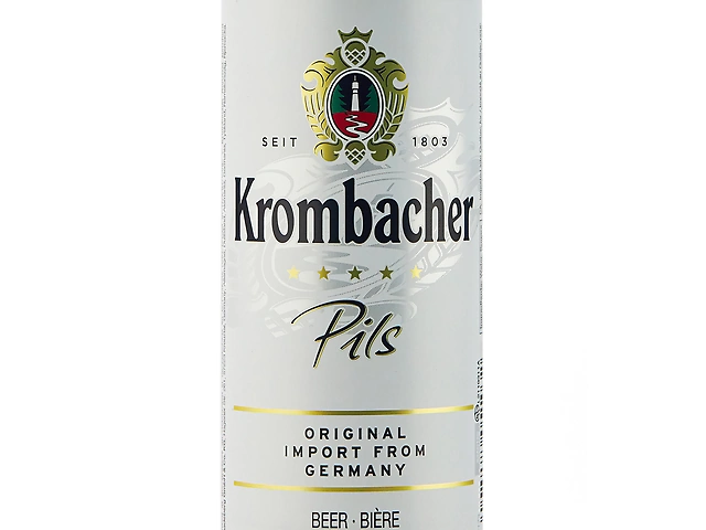 Пиво Krombacher Pils светлое фильтрованное 4.8%