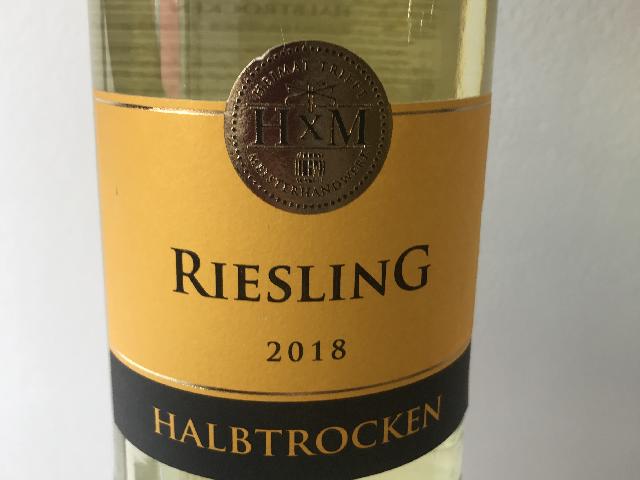 HXM Riesling halb-trocken2016  /   ЭйчИксЭм Рислинг хальб-трокен бел. п/сух.(арт. 4111220)