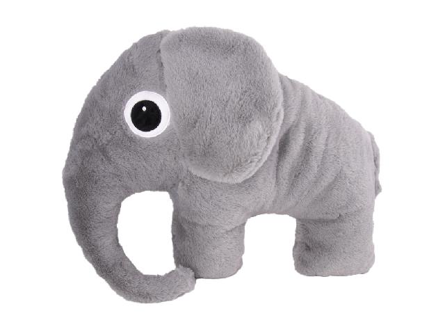 Мягкая игрушка-подушка Серый слон, 50 см