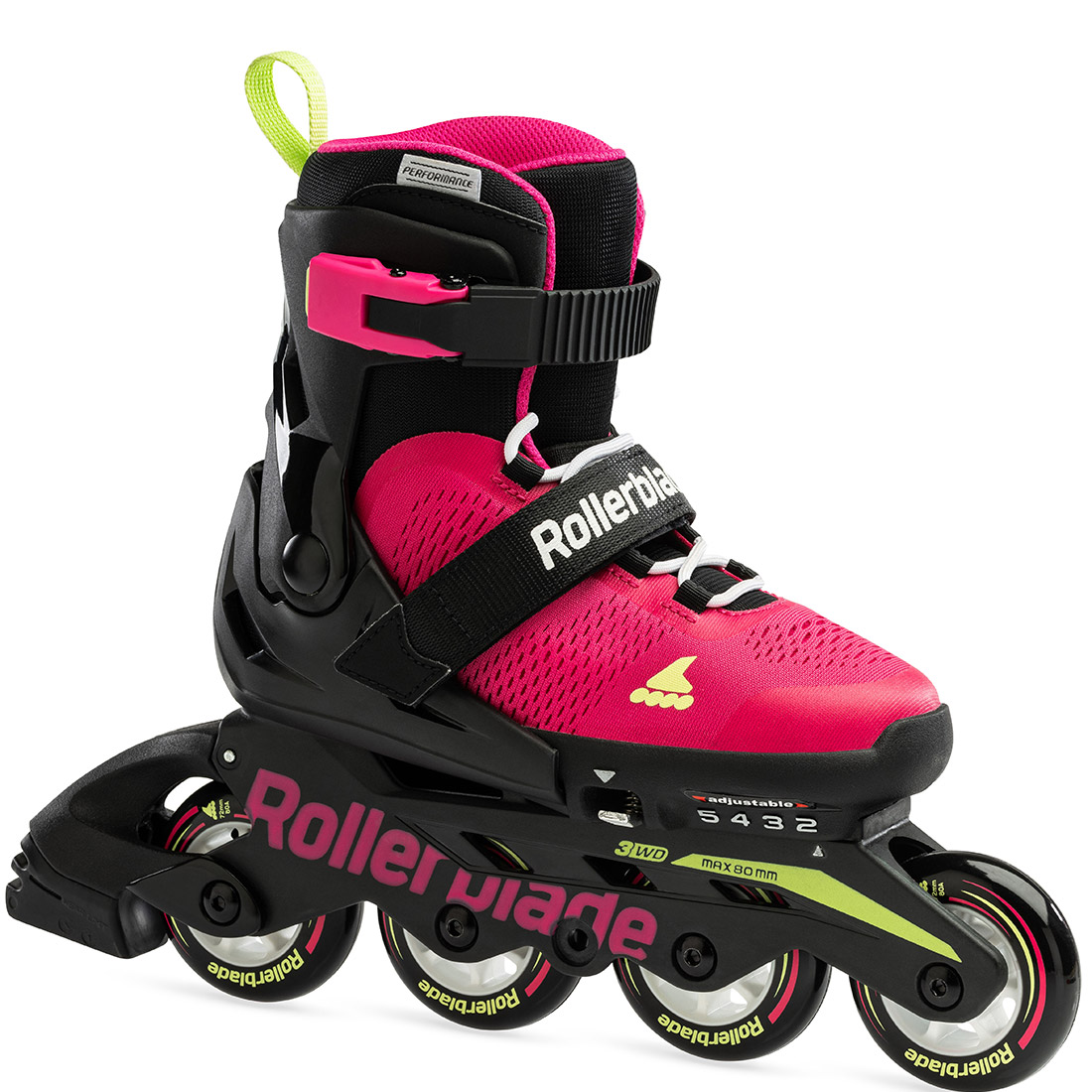Rollerblade роликові ковзани Microblade pink-light green 36.5-40
