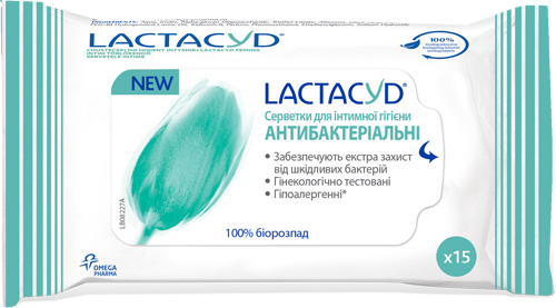 ЛАКТАЦИД Салфетки д/интим. гигиены антибактериальные N15