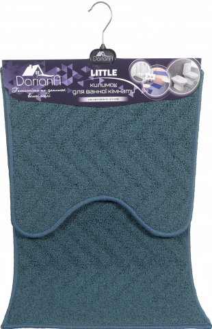 Набір килимів Dariana LITTLE у ван/кімн синій 44x70+44x40 з вирізом