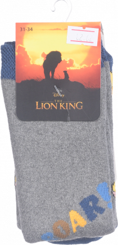 Шкарпетки дит. Disney Король Лев махрові р.31-36 Сіро-синій AS19021-3