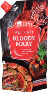 Кетчуп Щедро 250 г д/пак. Bloody Mary