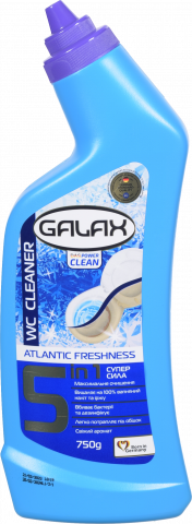 Засіб Galax 750 г das Power Clean д/миття унітазу Свіжість Атлантики
