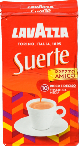 Кава Lavazza 250 г мел. Suerte (Італія)