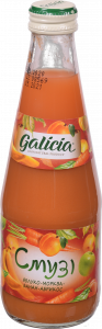 Сік Galicia 0,3 л з м`якоттю Смузі яблуко-морква-банан-абрикос