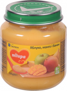 Пюре Milupa 125 г Яблуко, манго та банан