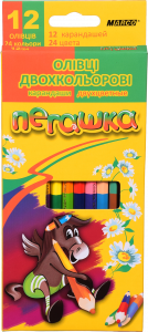Олівці кольорові двосторонні Marco Пегашка 12 шт. 1011-12СВ 26365