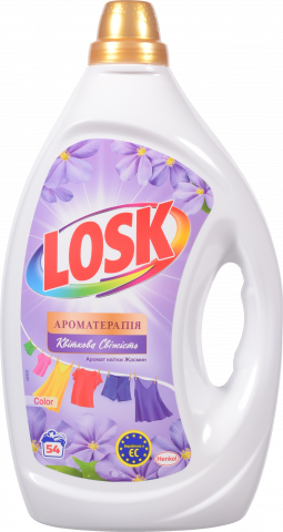 Гель д/прання Losk 2,43 л Колор Ефірні олії та аромат квітки Жасмин