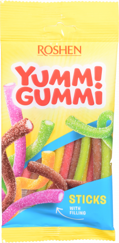Жувальні цукерки Рошен 70 г Yummi Gummi Sour Sticks