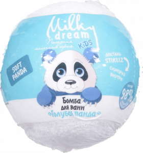 Бомба д/ванн Milky Dream 100 г kids Блакитна панда з іграшкою