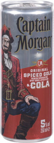 Напій алк. Ром Кептен Морган 0,25 л з/б Rum-Cola