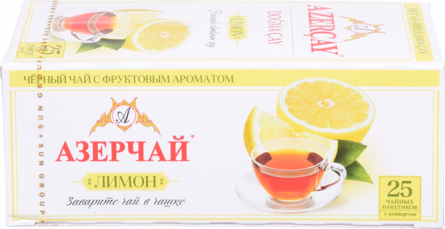 Чай Азерчай 25 шт. чорн. Лимон