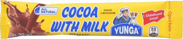 Какао з молоком Юнга 20 г