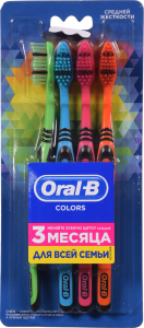 Зуб. щітка ORAL B Colors 40 сер. 4 шт.