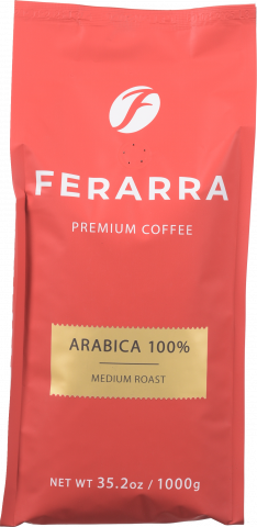 Кава Ferarra 1 кг 100 Арабіка пак. зерн.