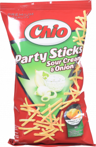Соломка картопляна Чіо Party Sticks 80 г Сметана та цибуля