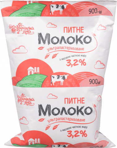 Молоко Українська зірка 900 г 3,2 т/ф