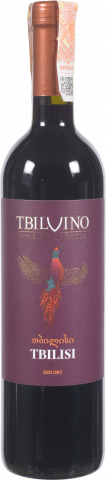 Вино Тбілвіно Тбілісі 0,75 л сух. червон.