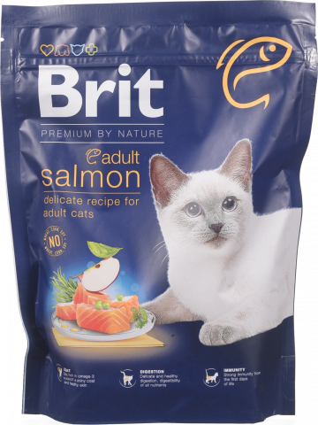 Корм д/котів Brit Premium by Nature 300 г з лососем