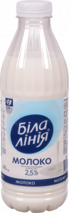 Молоко Біла лінія 2,5 840 г бут. Українське