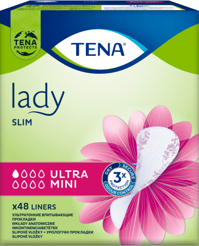 Прокладки урологічні Tena 48 шт. Lady Slim Ultra Mini
