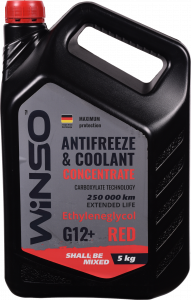 Антифриз концентрат Winso 5 кг Red G12