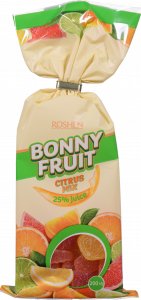 Цукерки Рошен 200 г Bonny-Fruit Цитрусовий мікс