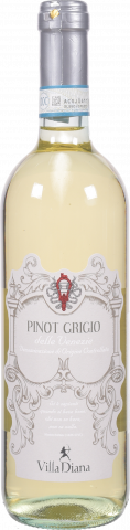 Вино Вілла ДіанаПіно Гріджіо Венеція 0,75 л сух. біле (Італія)