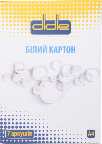 Картон Didie А4 7 арк. білий