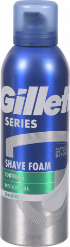 Піна д/гоління Gillette 200/250 мл Series Sensitive Skin