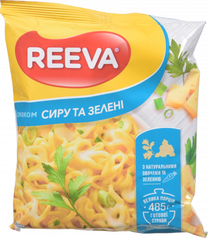 Локшина Reeva 85 г зі смаком сиру та зеленні