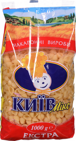 Макарони Київ-мікс 1 кг Мушля