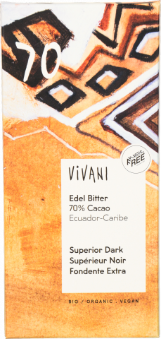 Шок Vivani 100 г чорн. органіч. 70 (Німеччина)