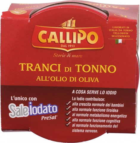 Конс Тунець Callipo 160 г скл. в олив. олії Ієлоуфін