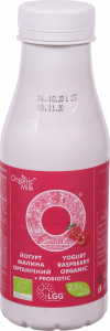 Йогурт Organic Milk 2,5 300 г питний органічний Малина