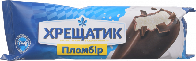 Морозиво Хрещатик 75 г ескімо Пломбір у конд. глазурі