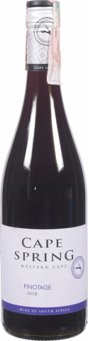 Вино Cape Spring Пінотаж 2017 0,75 л червон.