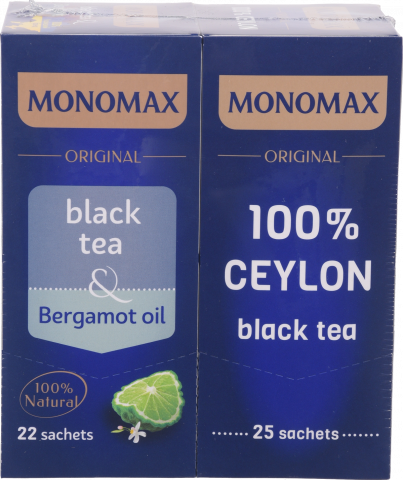 Набір Чай Мономах 25 шт. чорн. Ceylon 100 + 22 шт. чорн. з маслом бергамоту