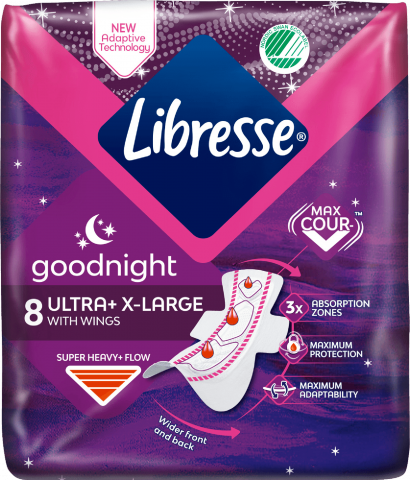 Прокладки Libresse 8 шт. Ultra Goodnight Extra