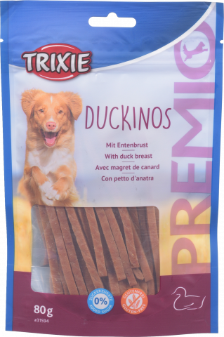 Ласощі д/собак Trixie 80 г Premio Duckinos з качкою