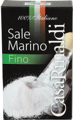 Сіль морська Casa Rinaldi 1 кг дрібна 100 Italiano