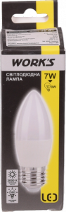 Лампа LED WORK`S свічка жовта 7 Вт E27