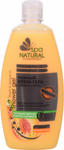 Гель-крем д/душу та ванни Naturall Spa 500 мл Соковитий персик та олія абрикоса